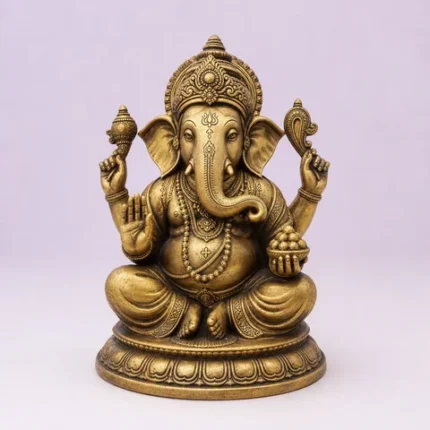 Brass Ganesha Idol